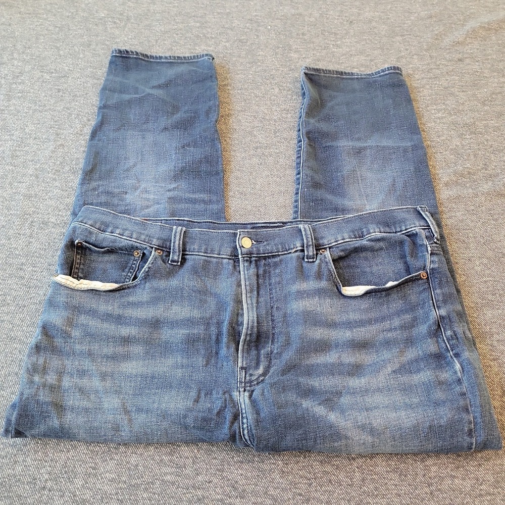 Lucky Brand Los Angeles Jeans Mens 44x32 Blue Denim Athletic Taper Stretch 44x28